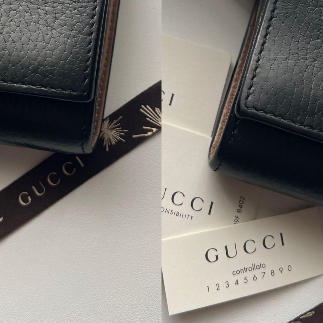 177 美品 GUCCI グッチ マーモント 2つ折り財布