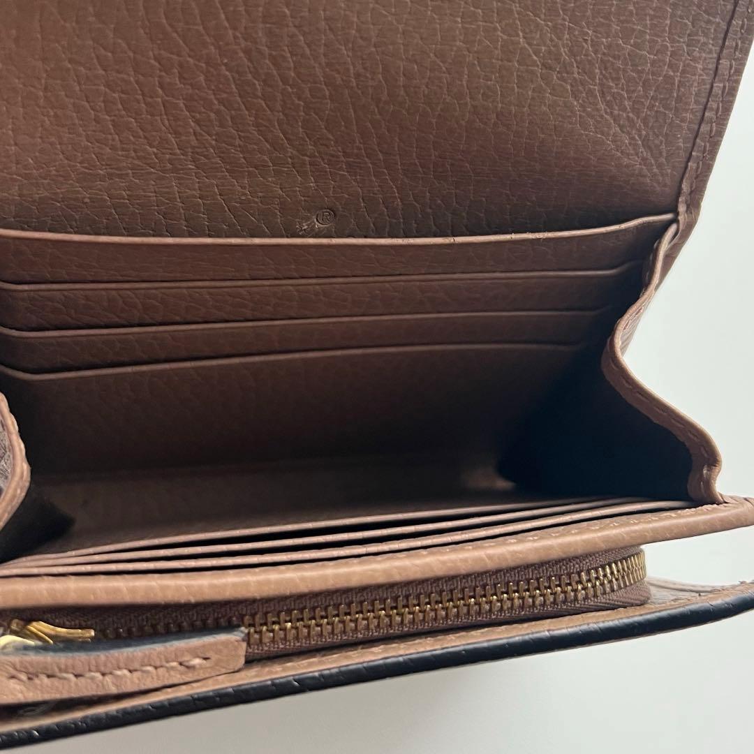 177 美品 GUCCI グッチ マーモント 2つ折り財布