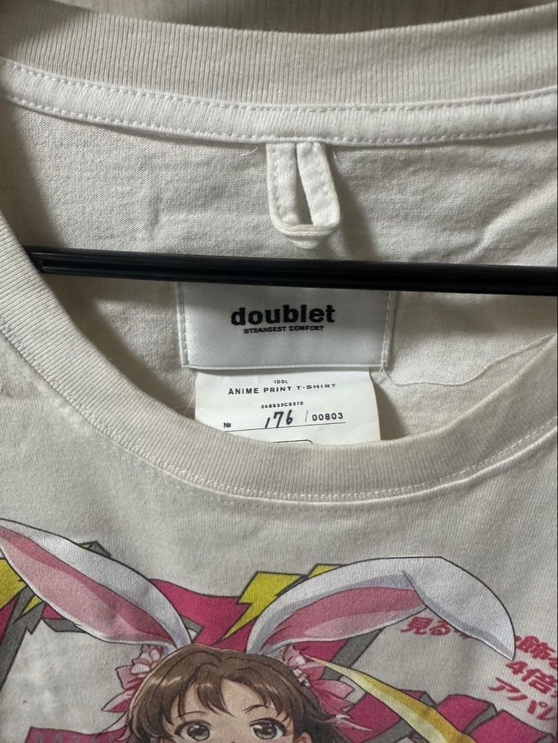 【ほぼ未使用】doublet アニメプリント Tシャツ