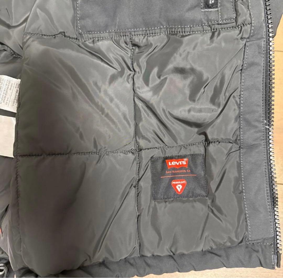 【美品】Levi’s BRIGGS ショートパファージャケット S ブラック