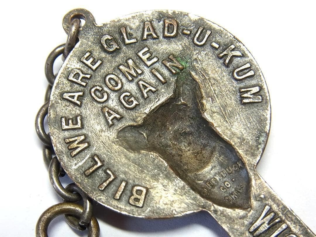 1911年 鹿の紋章 ヴィンテージ USA ウォッチフォブ アンティーク