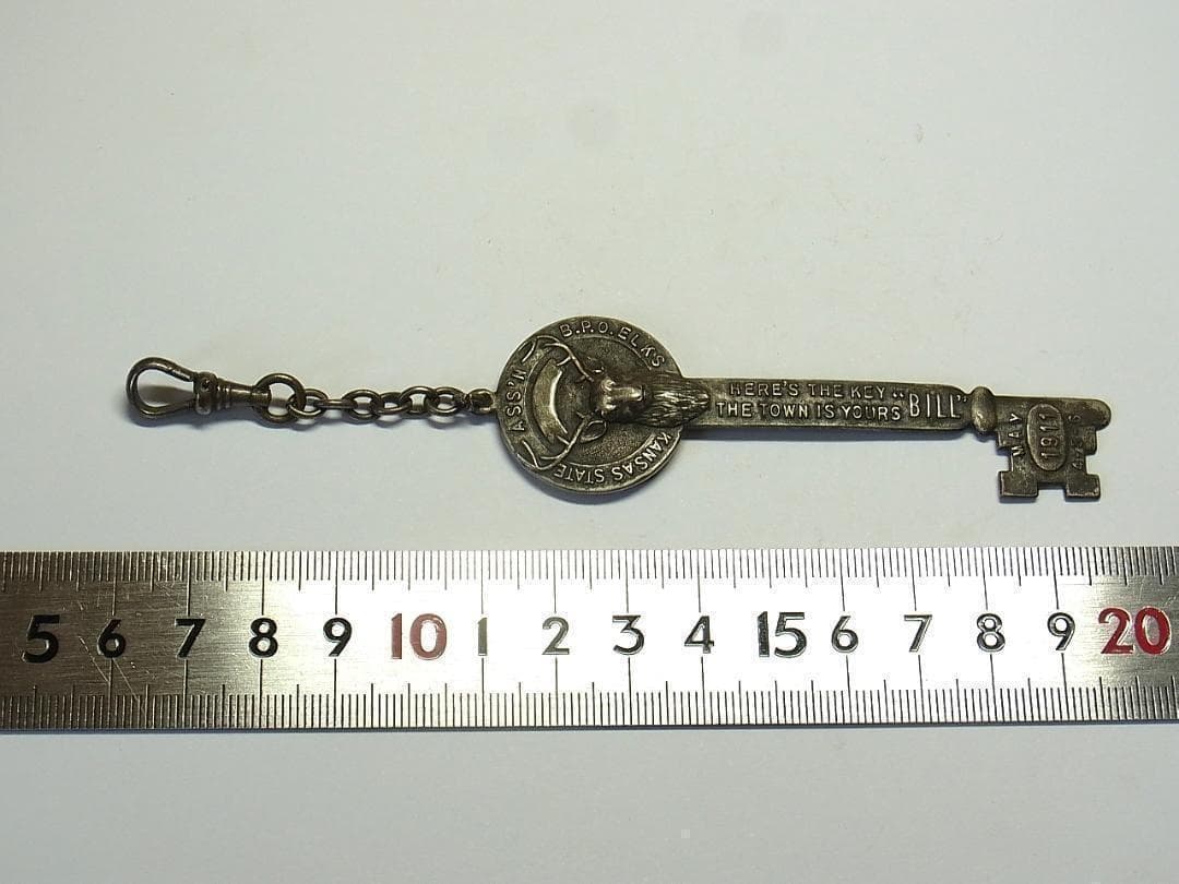 1911年 鹿の紋章 ヴィンテージ USA ウォッチフォブ アンティーク