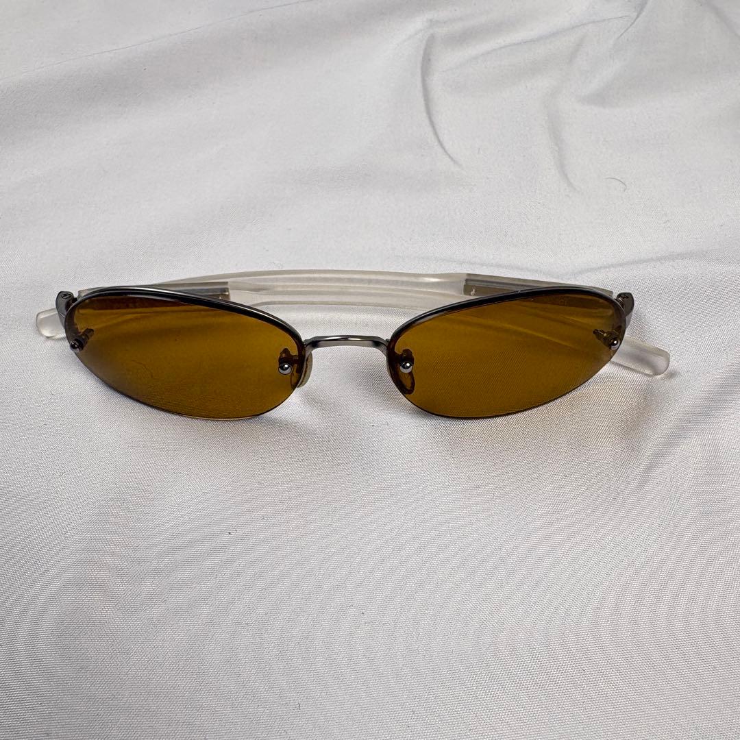 小物 Archive PRADA halfrim oval sunglasses