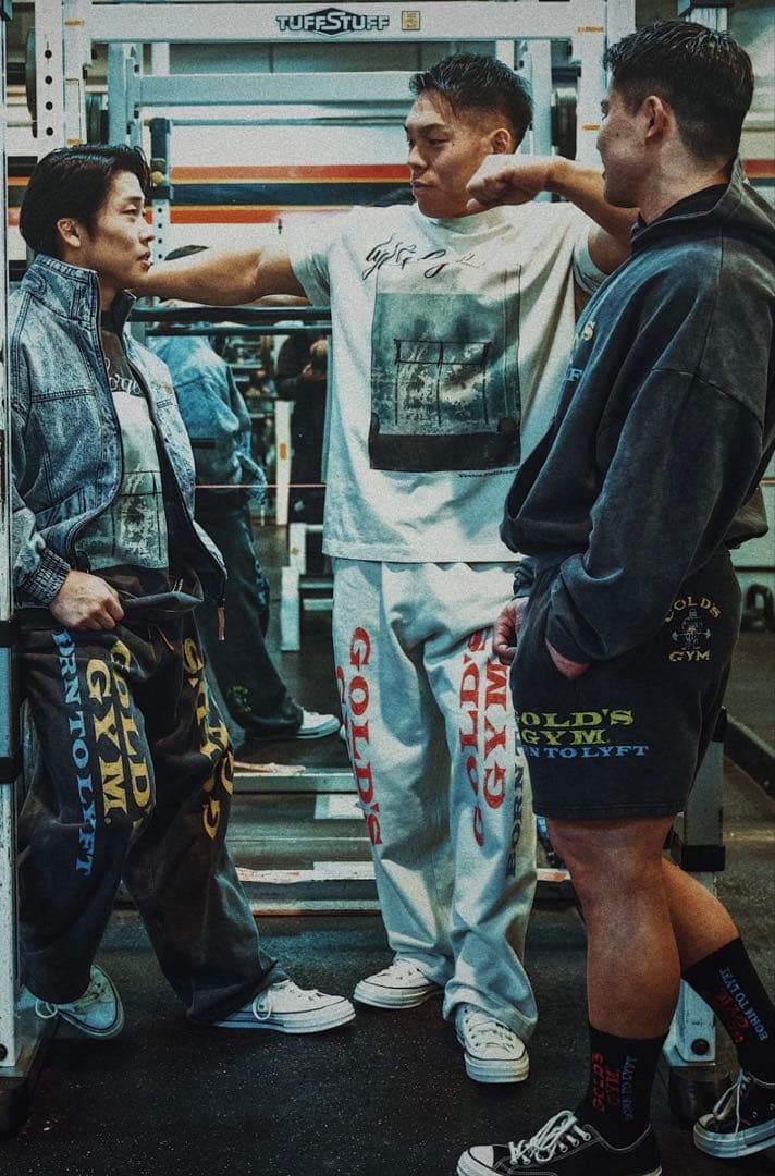 【完売品】LÝFT × GOLD'S GYM Tシャツ　イエロー　L