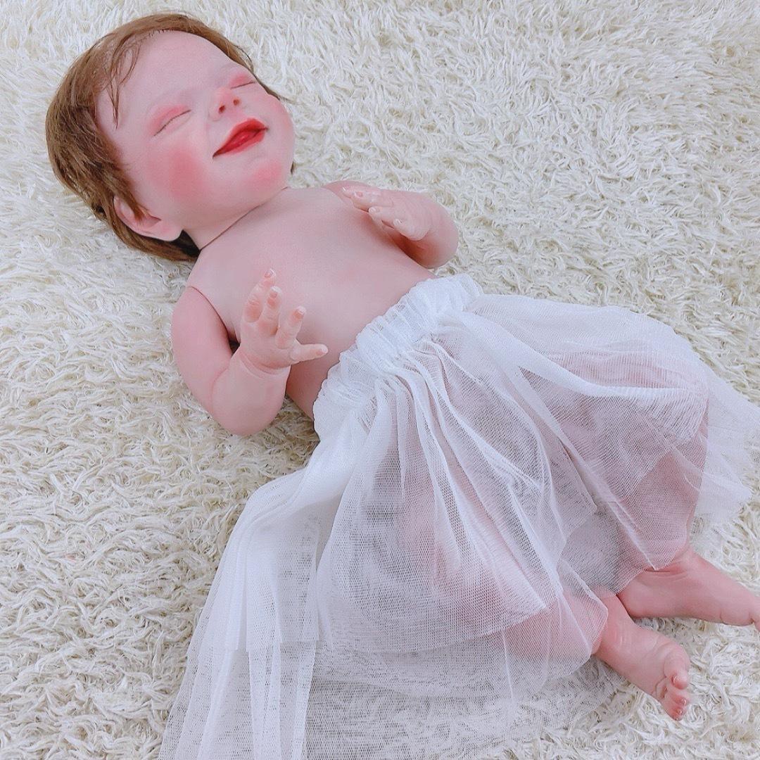 女の子♡リボーンドール 赤ちゃん人形 48cm 新生児 洋服付き 睡眠 リアル