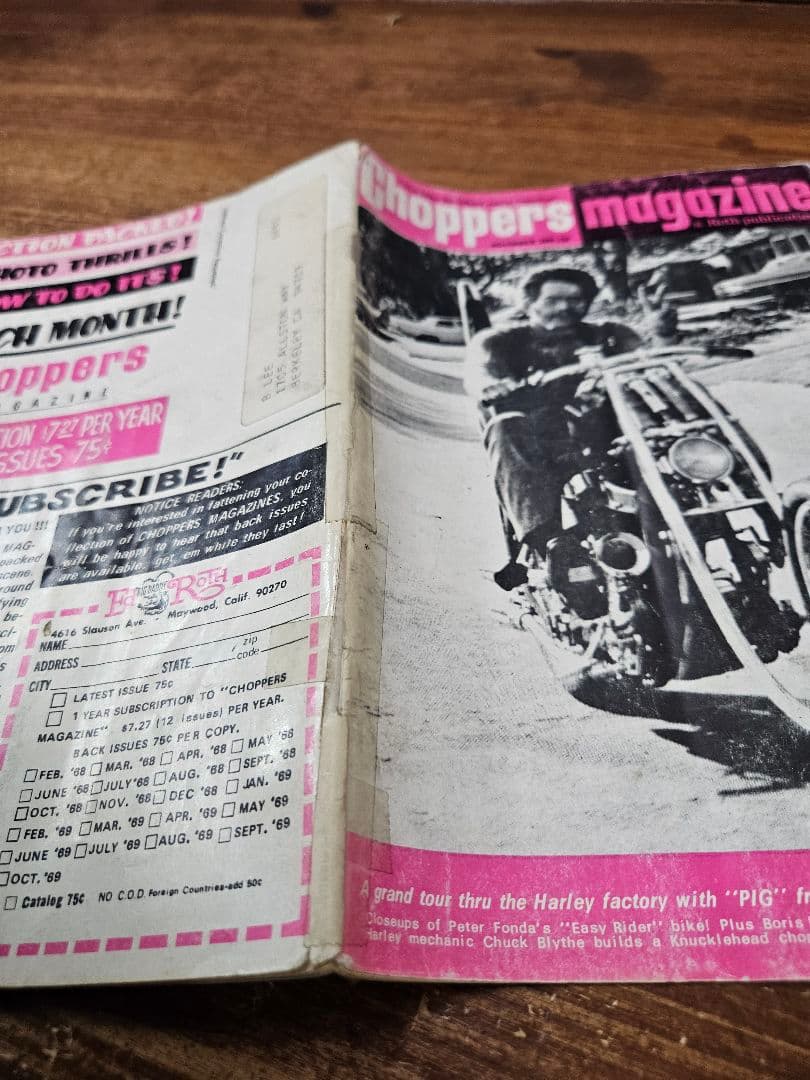 vintage ed-roth 1969s エドロス チョッパーズ マガジン
