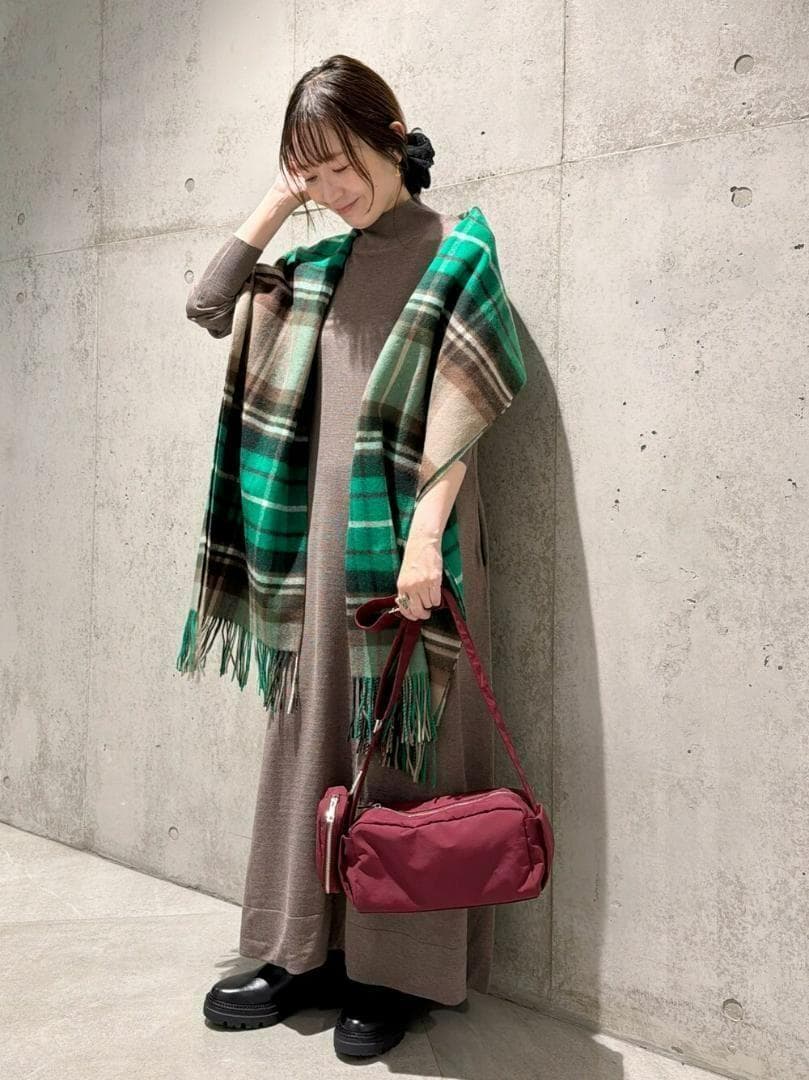 新品◆TWEED MILL◆Lambswool Knee Rug◆GRN/CML