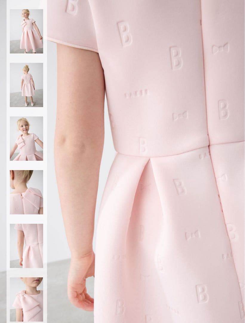 TED BAKERピンクフレアワンピース