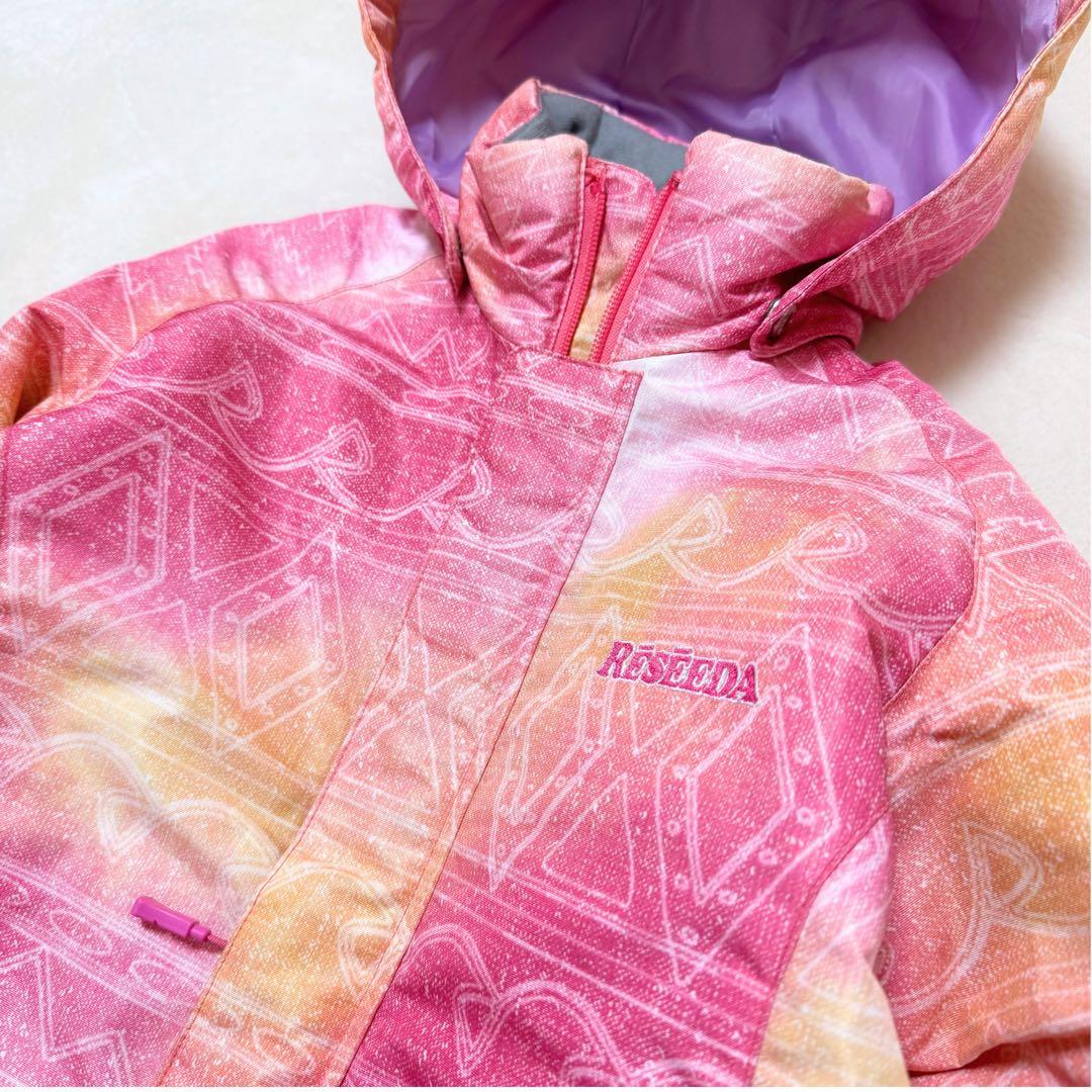 【レセーダ】極美品 スキー スノボ ウェア 上下セット 130 キッズ 女の子