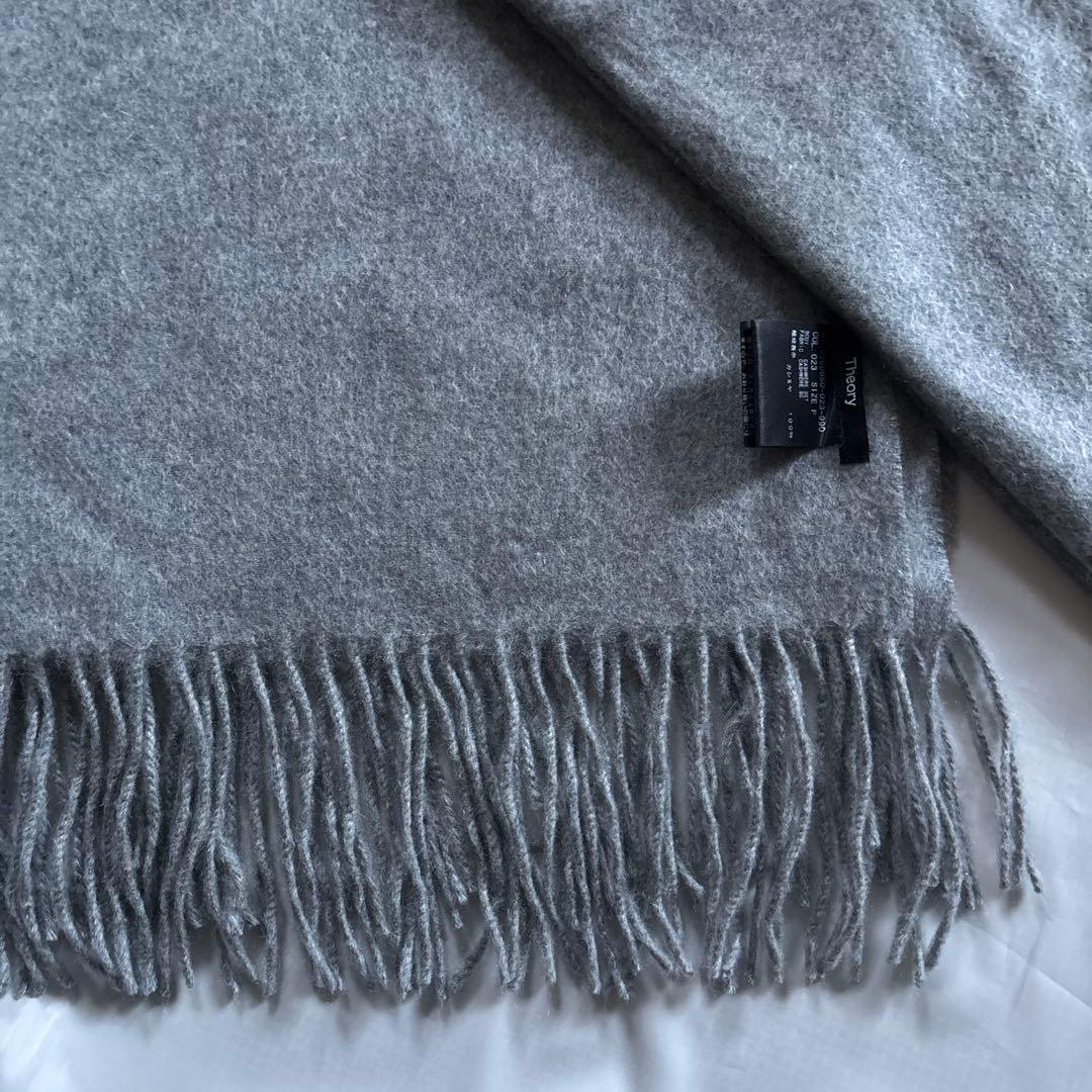 Theory カシミア100% グレー ストール F