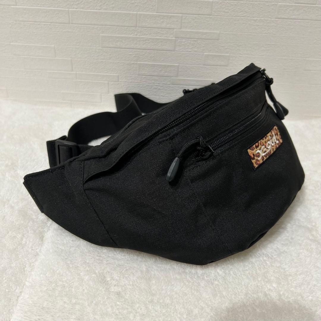 ★(^^) ★新品　エックスガールレオパードボックスロゴヒップバッグ