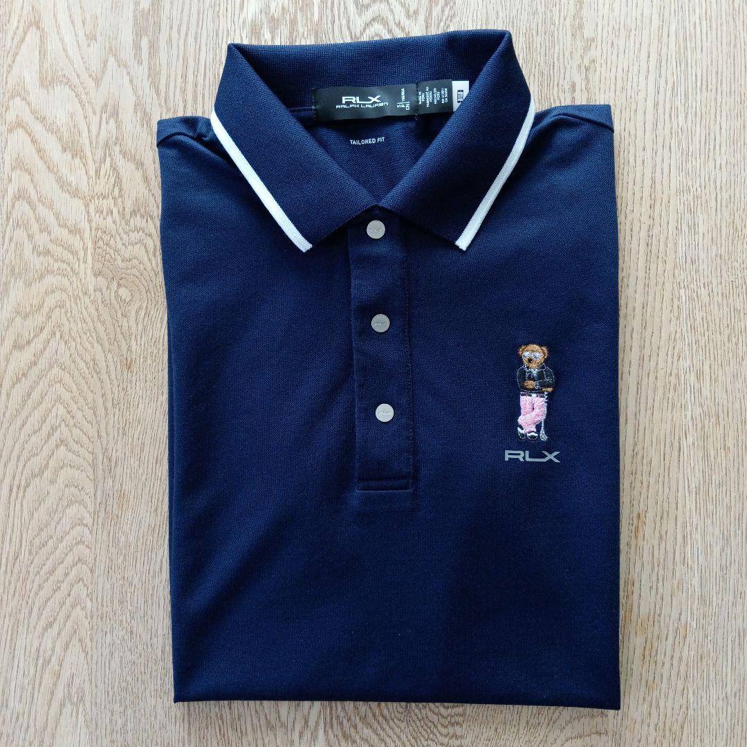 【未使用品】POLO GOLF ポロベア 半袖ポロシャツ ネイビー S