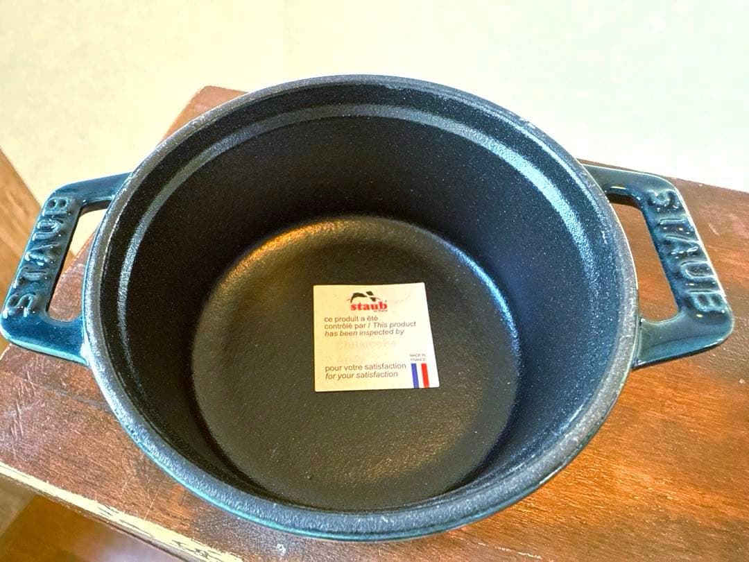 お値下げ！ストウブＳＴＡＵＢ限定色ラメール正規ココットラウンド１０ｃｍ新品保証付