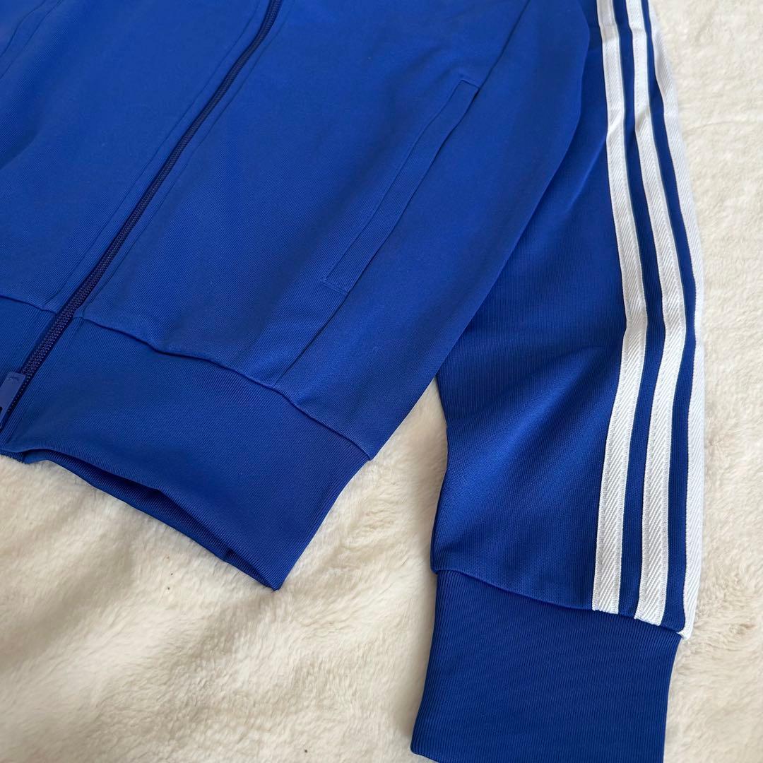 新品　タグ付き adidas アディダス 青　セットアップ　ジャージ