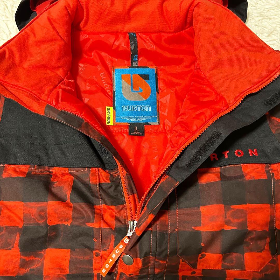 【美品】BURTON バートン スノーボードウェア DRYRIDE L レッド