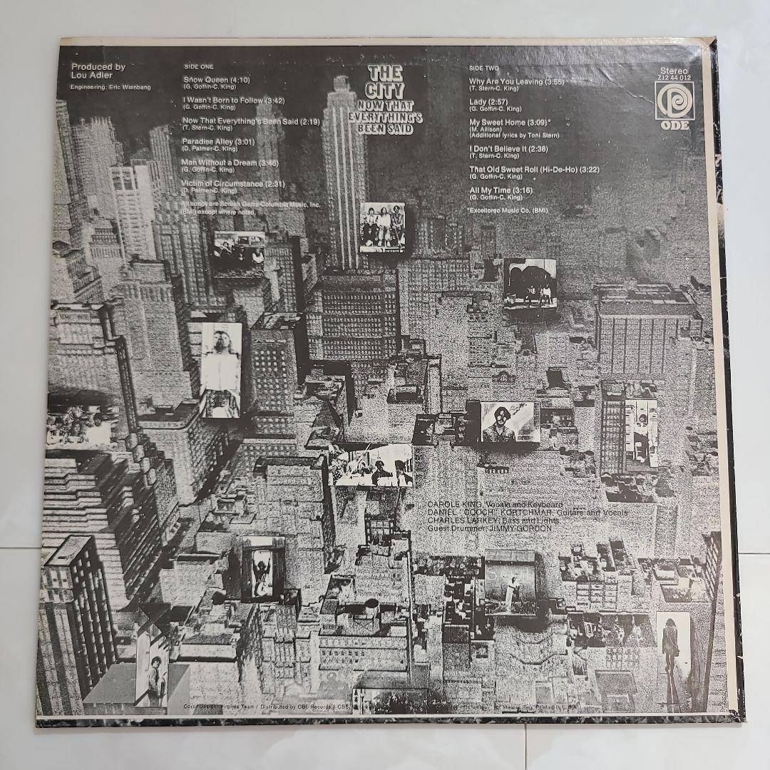 【ＵＳ盤モノクロジャケ】ＴＨＥ ＣＩＴＹ　アナログ・レコード