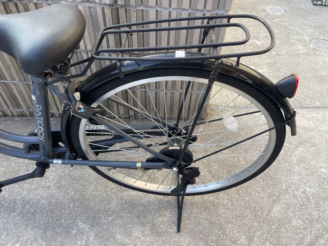 グレー シティサイクル 前カゴ付き　※大阪府高槻市の引取限定