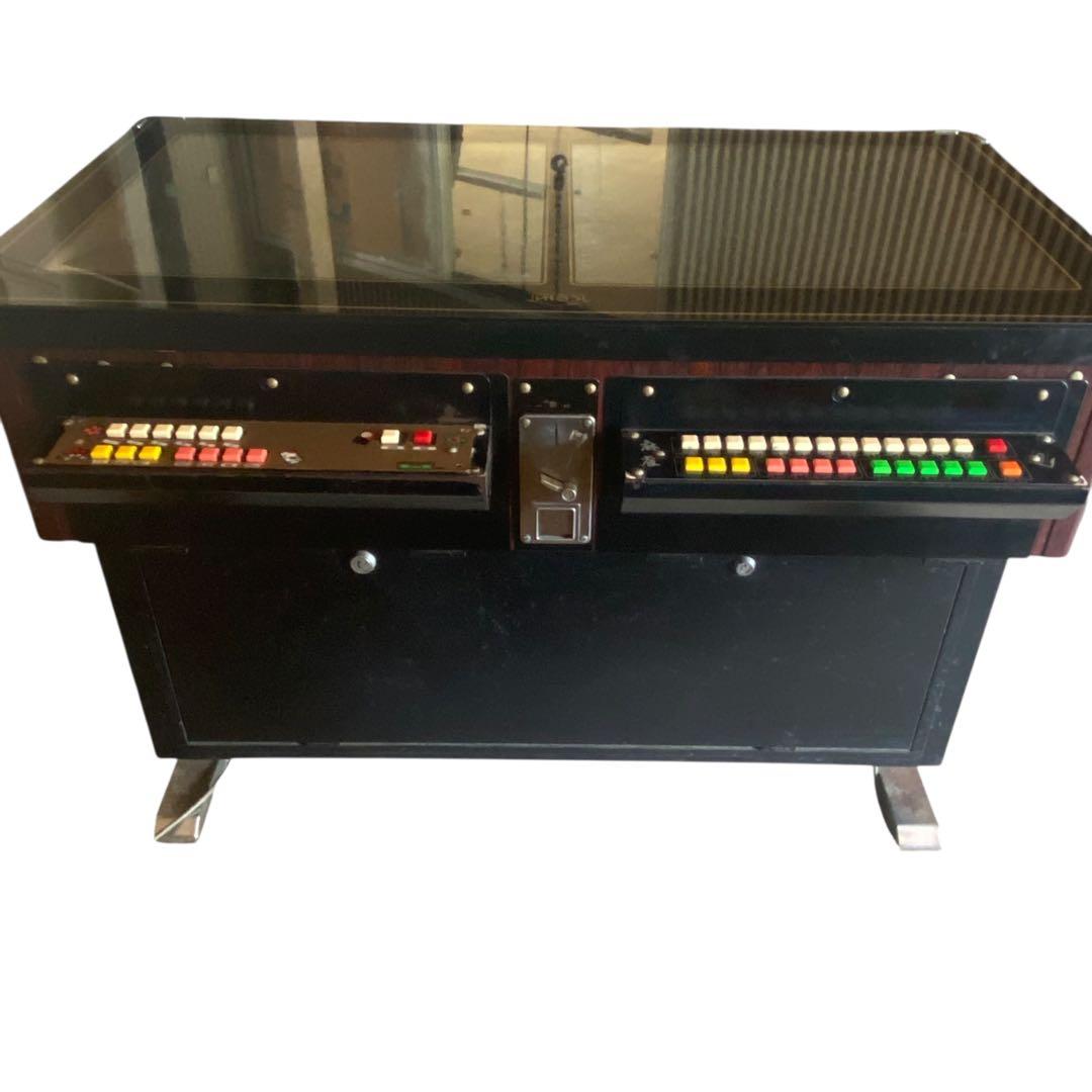 【メ0907-09】昭和レトロ品 麻雀 テーブルゲーム筐体 当時品 ジャンク品