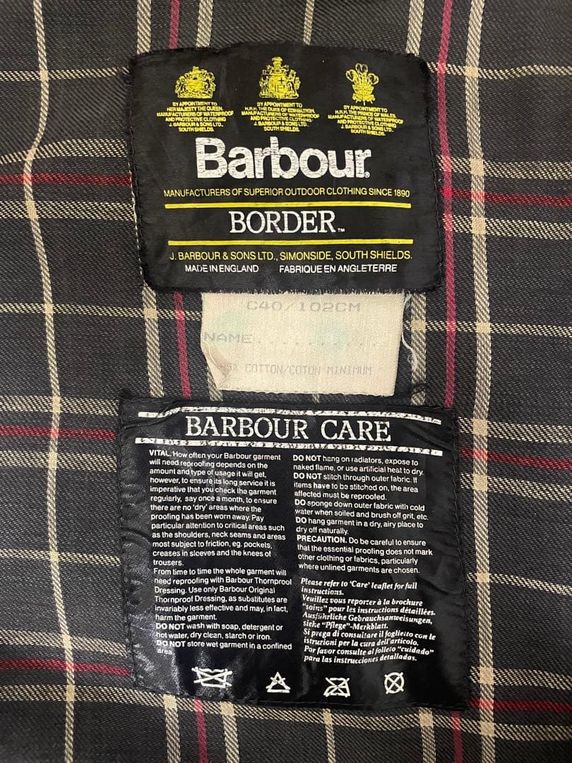 Barbour BORDER 3ワラント