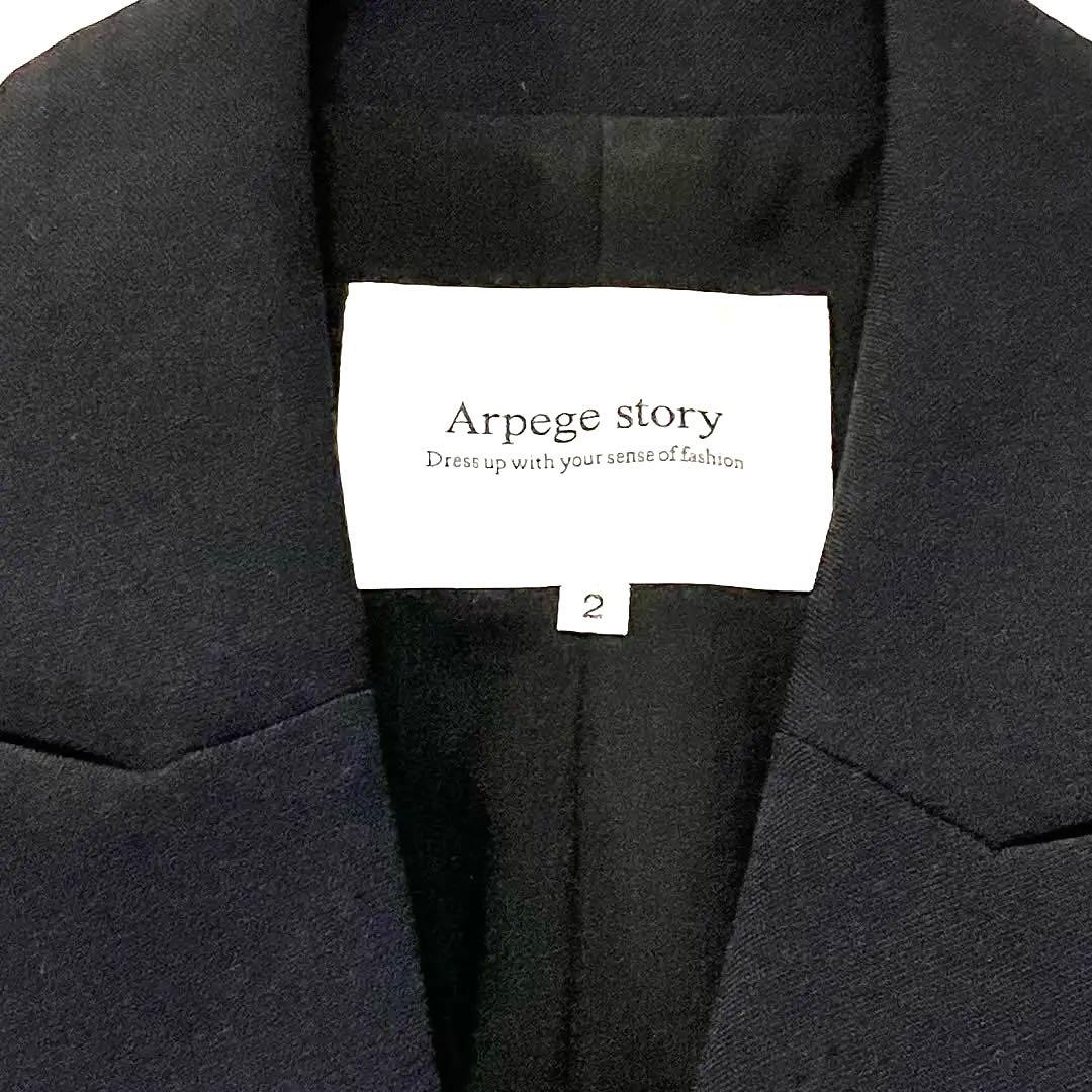 【美品】Arpege story 金ボタン ダブル テーラード ジャケット