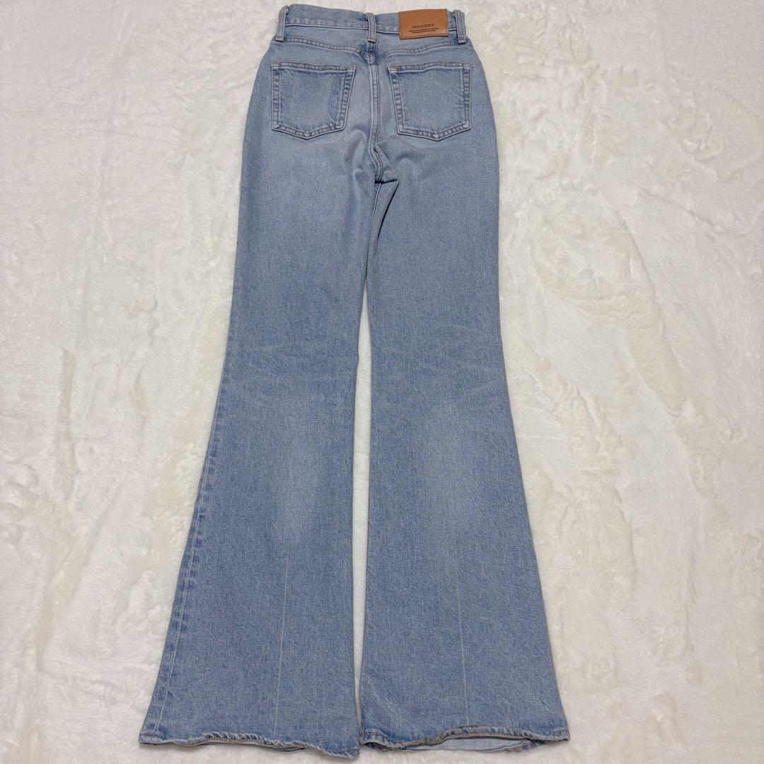 moussy MVSフレア ハイウエスト 赤耳 24inch 丈長め