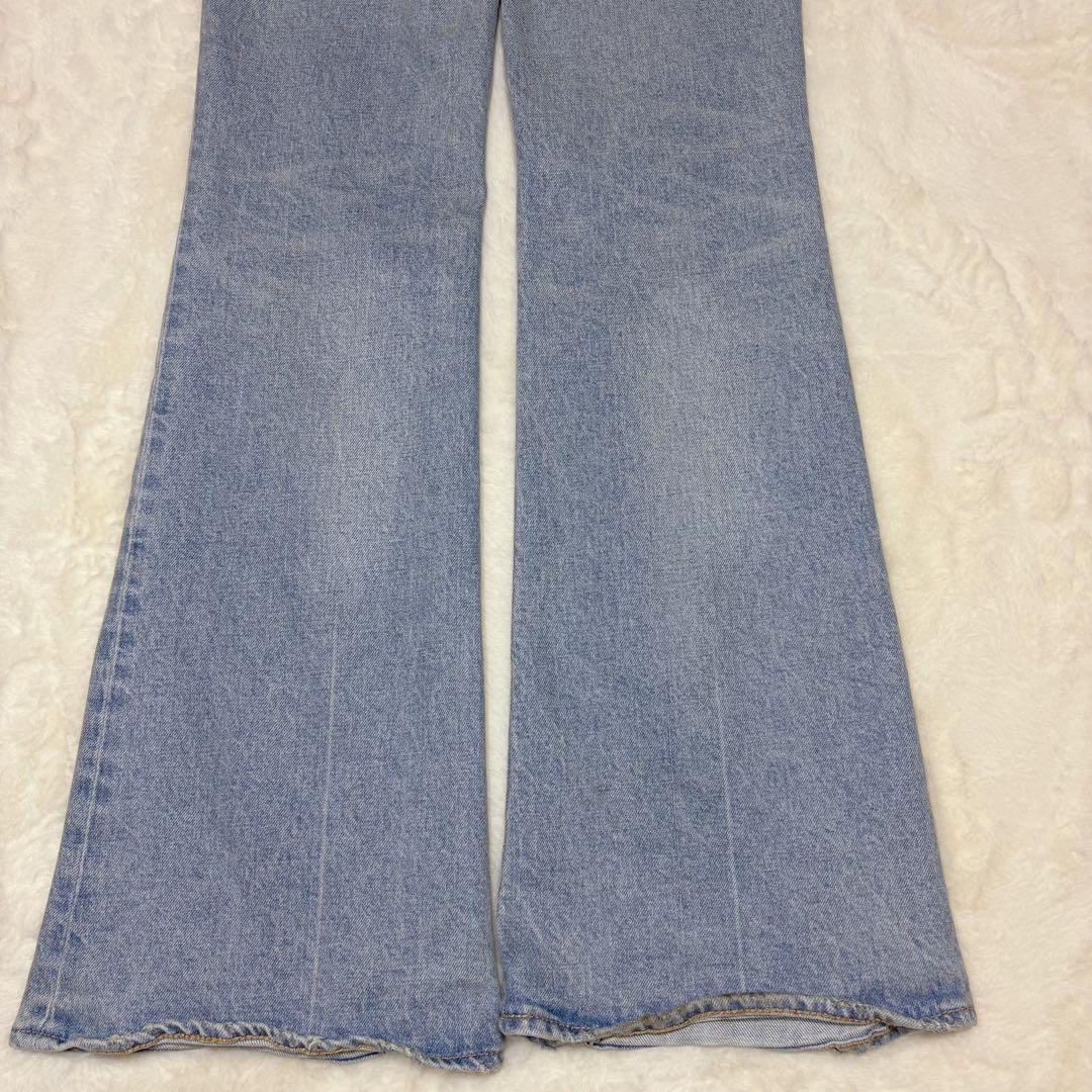 moussy MVSフレア ハイウエスト 赤耳 24inch 丈長め