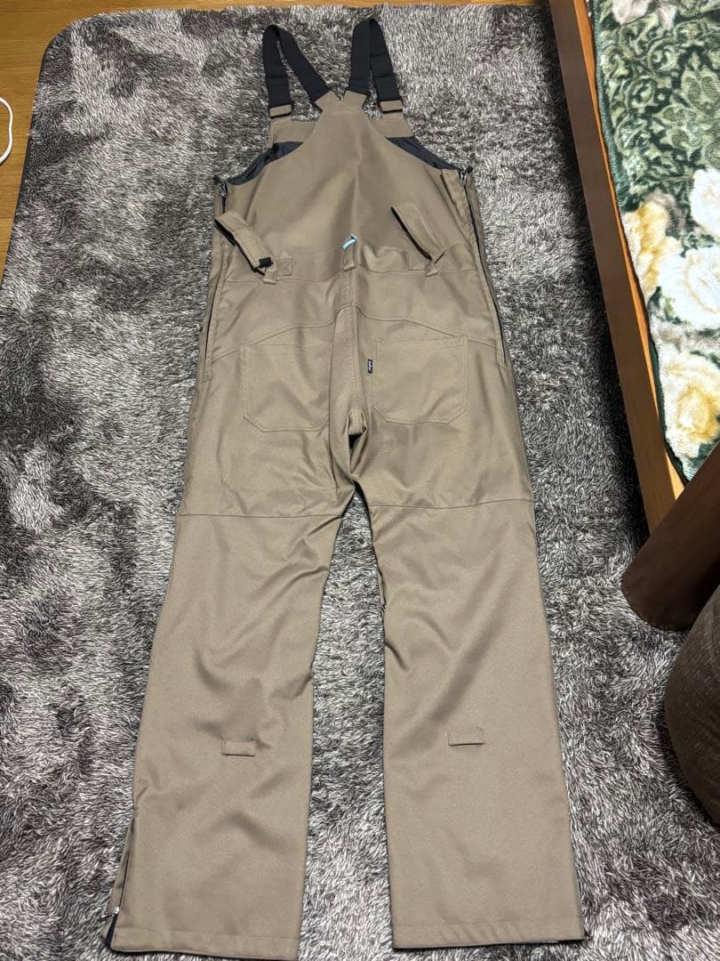 i*e様 ネームレスエイジ　 ビブパンツ　オーバーオール　ベージュ　Lサイズ