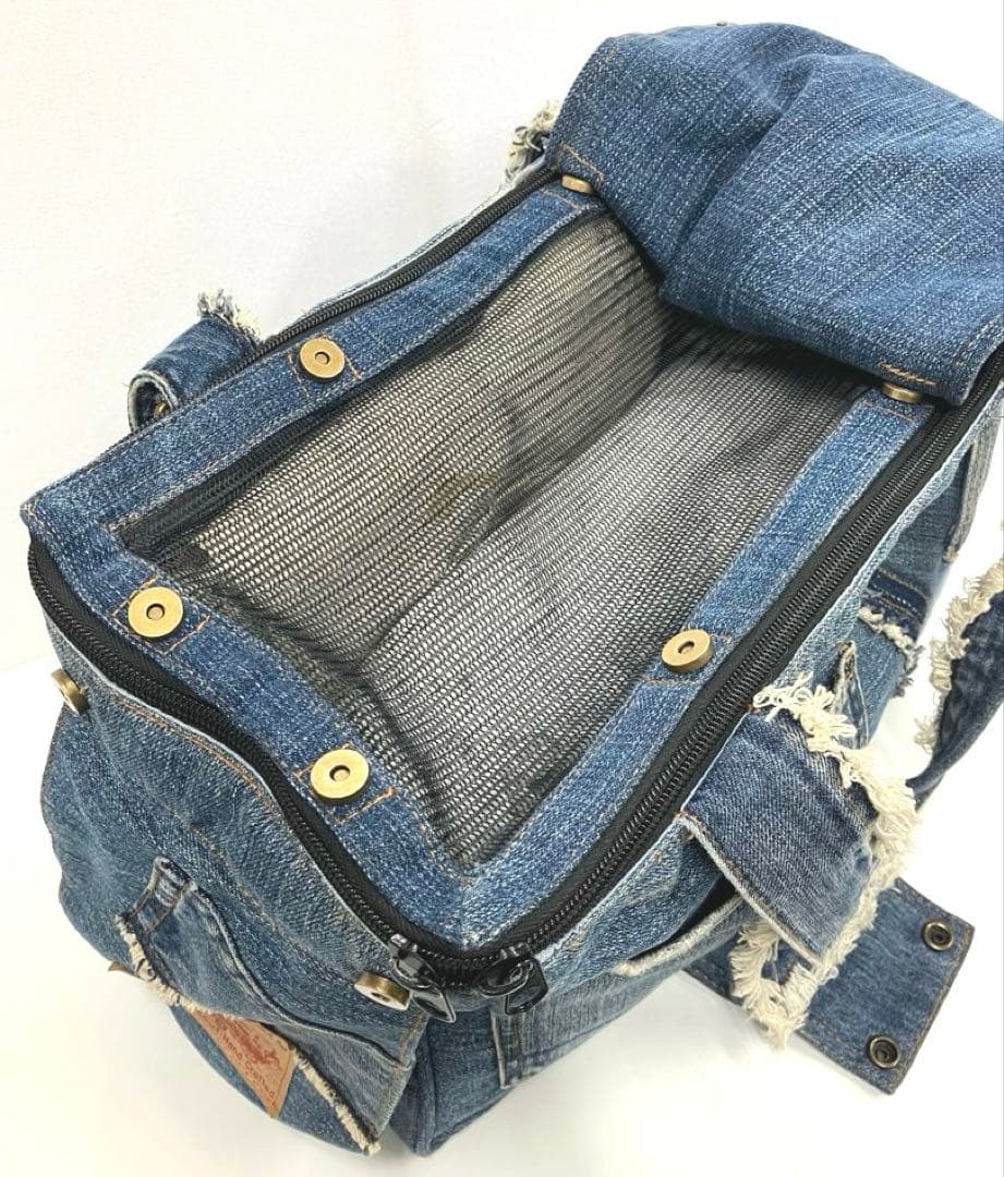 S1-68 Ragstar デニムキャリーバッグ 2way ペット用 美品