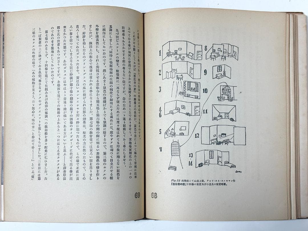 「舞台装置者の手帖」吉田謙吉　著/著者サイン入り