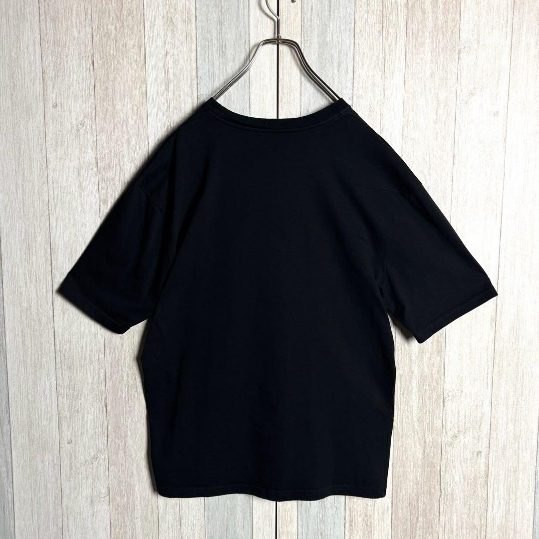 3733【希少・美品・XL】イタリア製 ディオール 刺繍センターロゴ Tシャツ