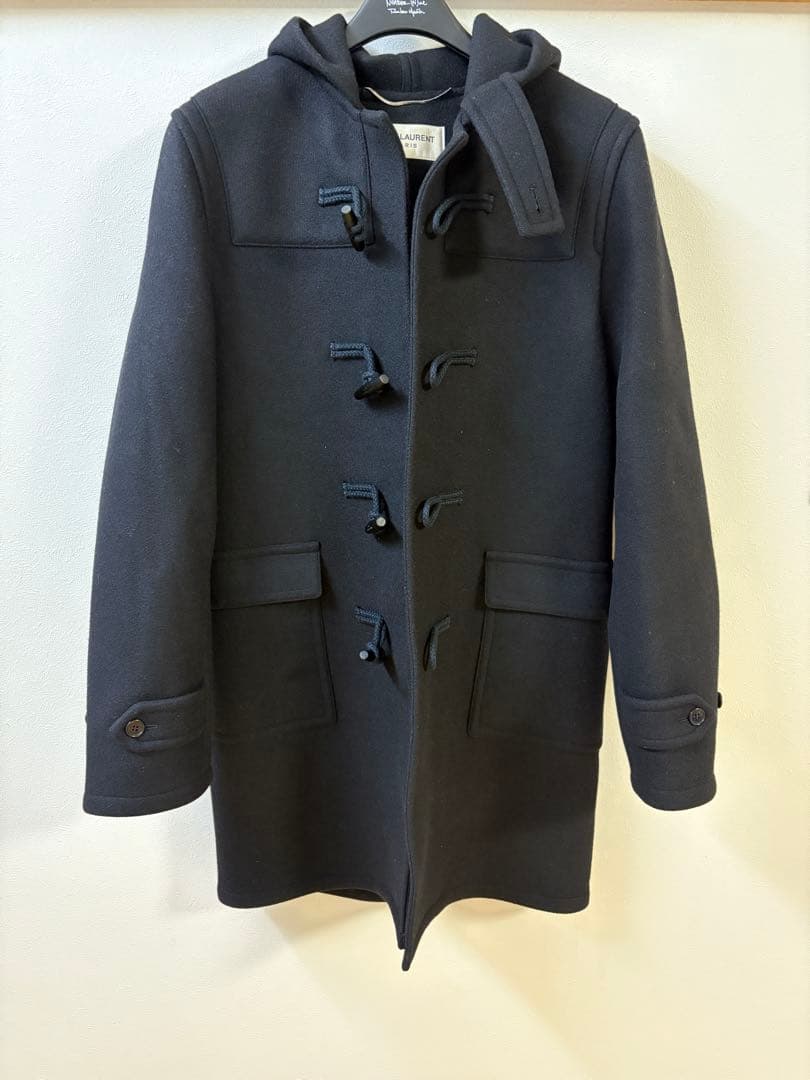 サンローランパリ SAINT LAURENT ウールメルトン フーデッドコート