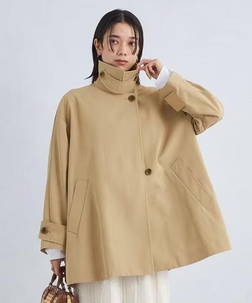 【やや美品／green label relaxing】テントラインミドルコート