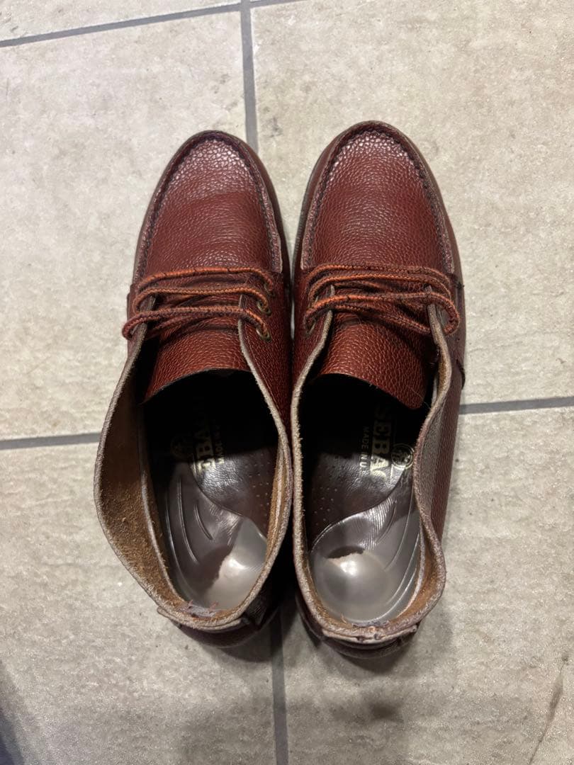 SEBAGOブラウン レザーモカシン made in USA ビンテージ