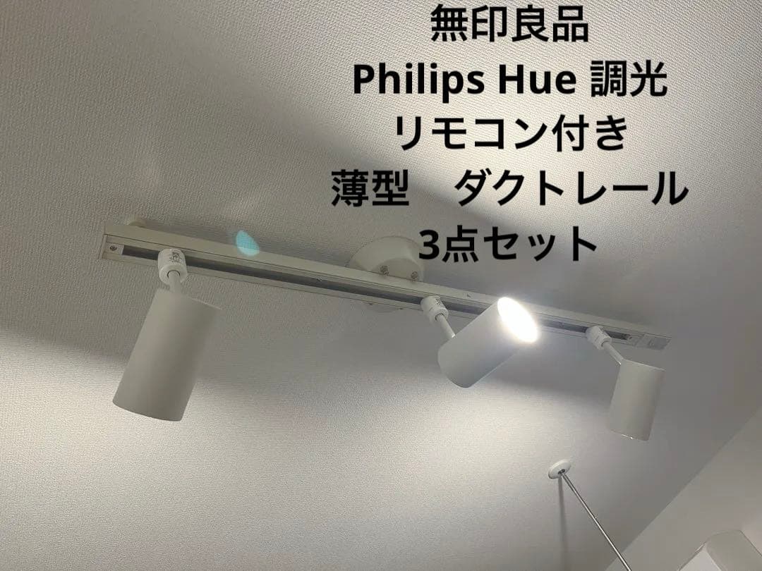 MUJI LEDスポットライト 小 3個　ダクトレール　無印良品Philips