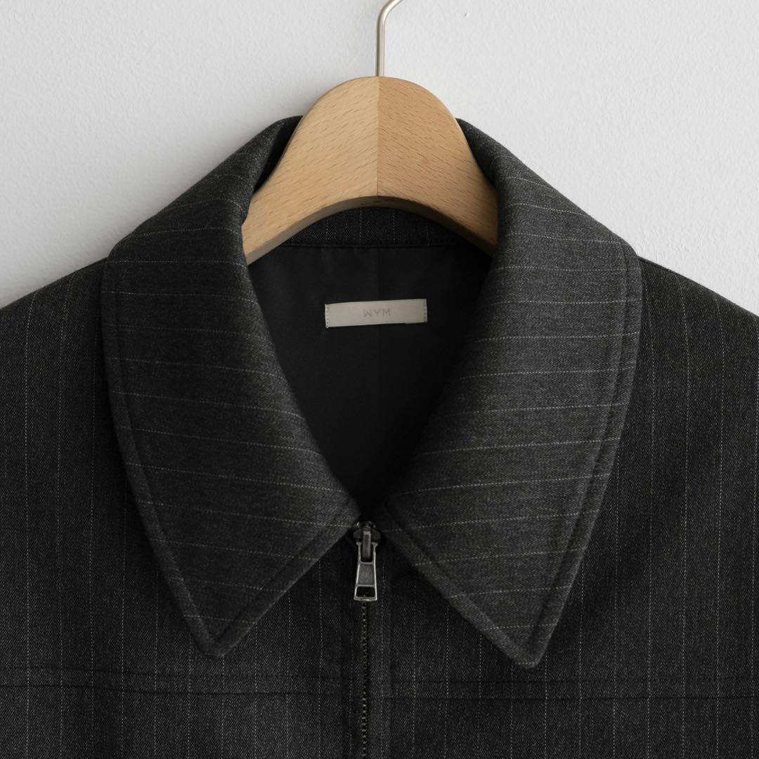 TECH WOOL GABARDINE ZIP BLOUSON ストライプ 新品