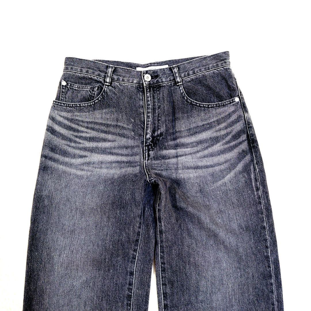FRAMeWORK DENIMスリムストレートレッグパンツ ブラック Lサイズ