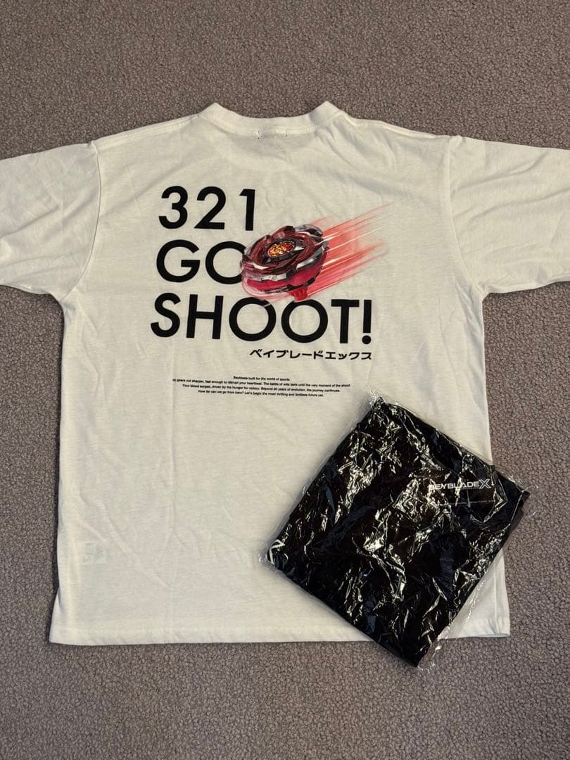 ベイブレードX 大会限定Tシャツ Lサイズ:白黒セット