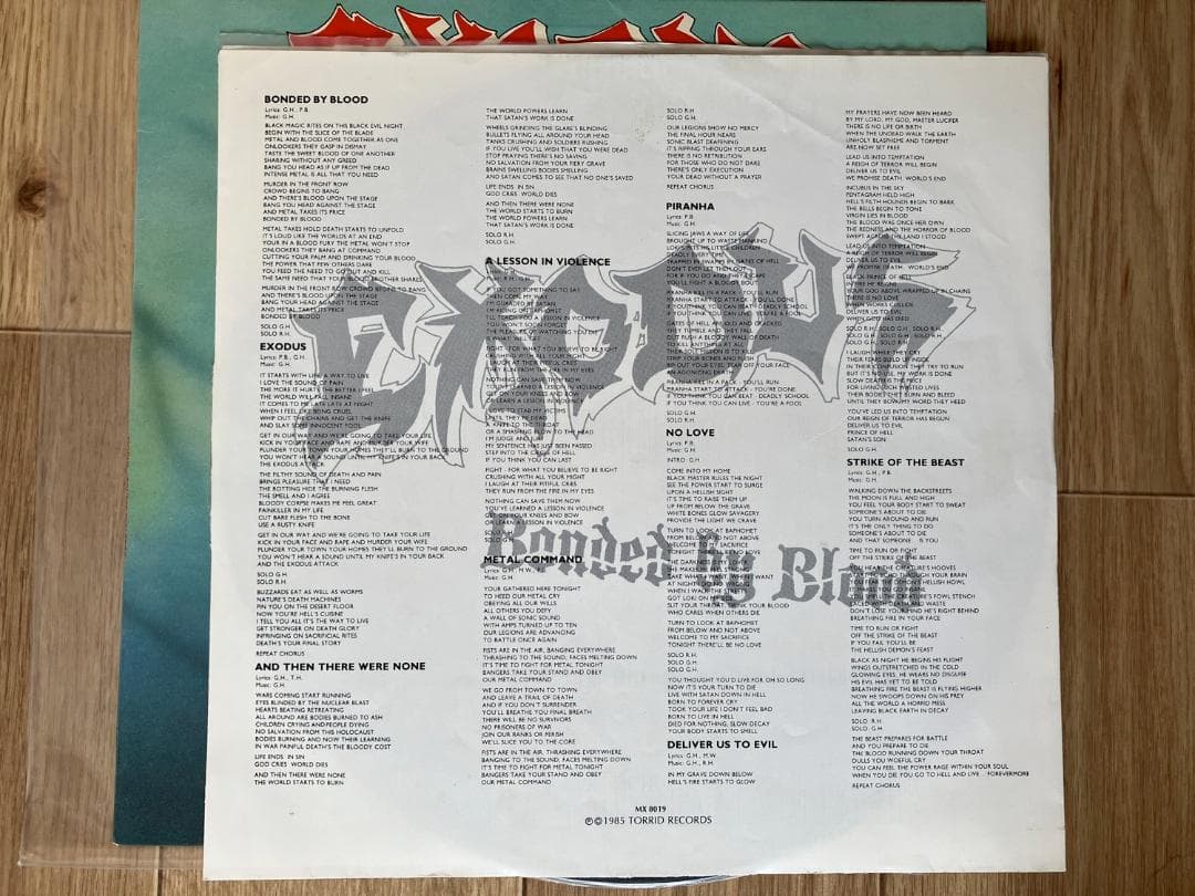 d*3様 EXODUS Bonded By Blood Torrid Comba