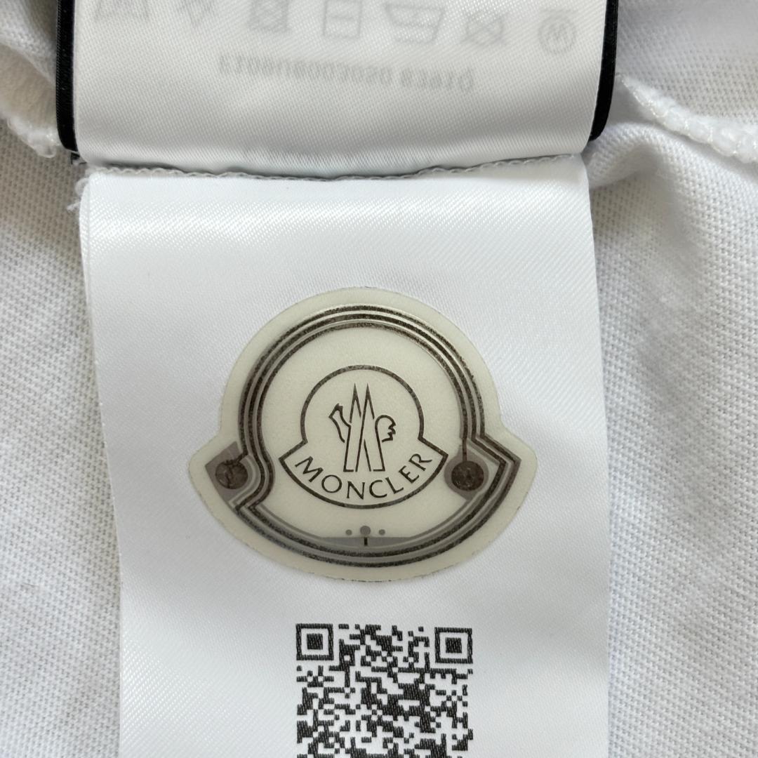 【QR確認済】モンクレール×フラグメントコラボ/Tシャツ/センターロゴ/白/L