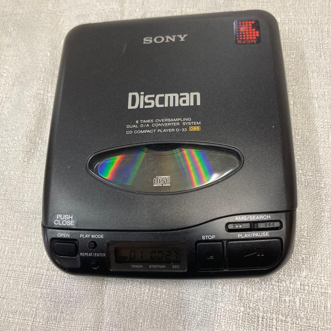 SONY Discman D-33 CDコンパクトプレーヤー　 動作品