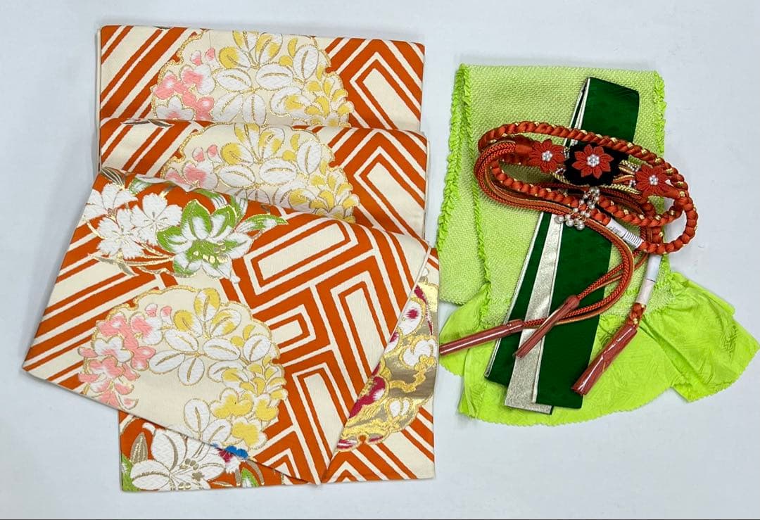 振り袖　フルセット　別誂長襦袢　金彩加工　刺繍入　落款　ガード加工　寛斎　713