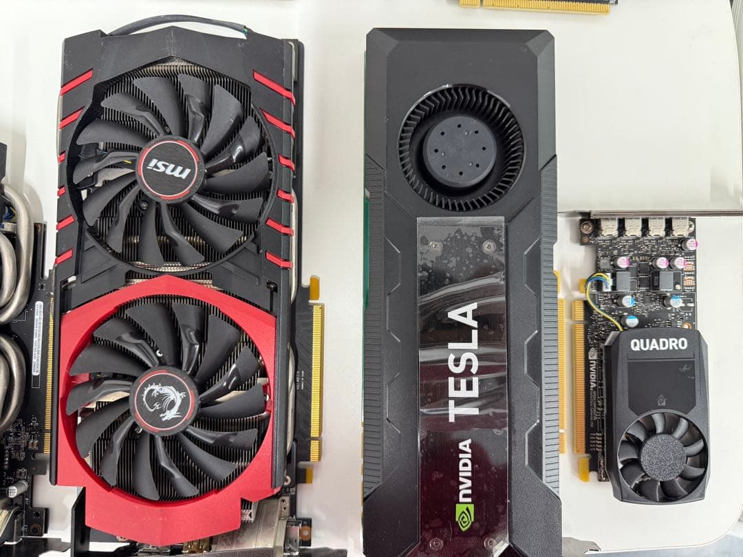 ジャンク・まとめ売りグラフィックボード 9枚セット (GTX980/1050等)