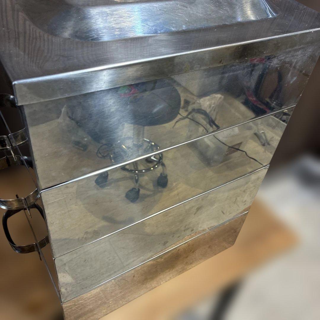 角蒸し器　ステンレス　蒸し器　4段　業務用　イベント　茶碗蒸し　プリン