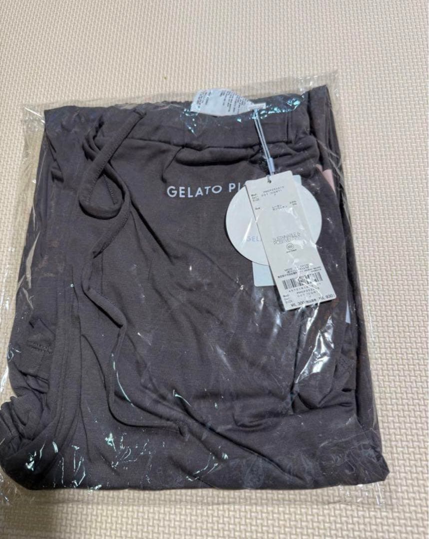 ミャクミャク　ジェラピケ　レディース　上下セット　チャコールグレー