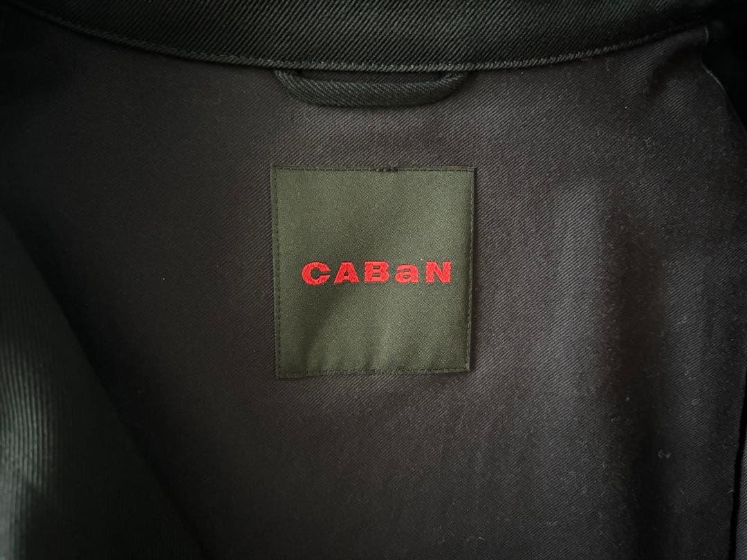 CABaN キャバン ウールギャバジン スタンドカラーコート S