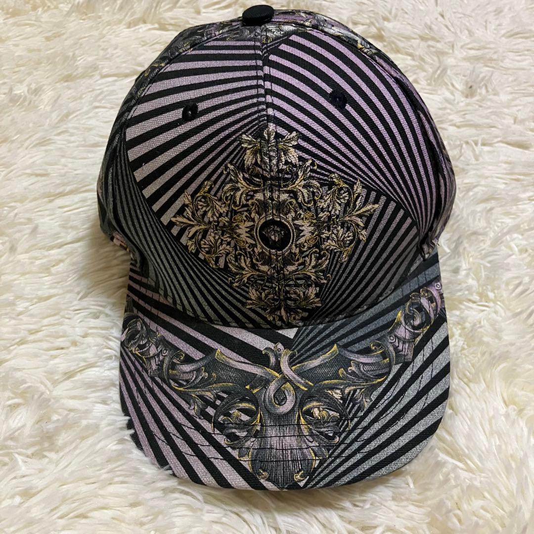 ヴェルサーチ　総柄　メデューサ　バロック　ベースボール　キャップ