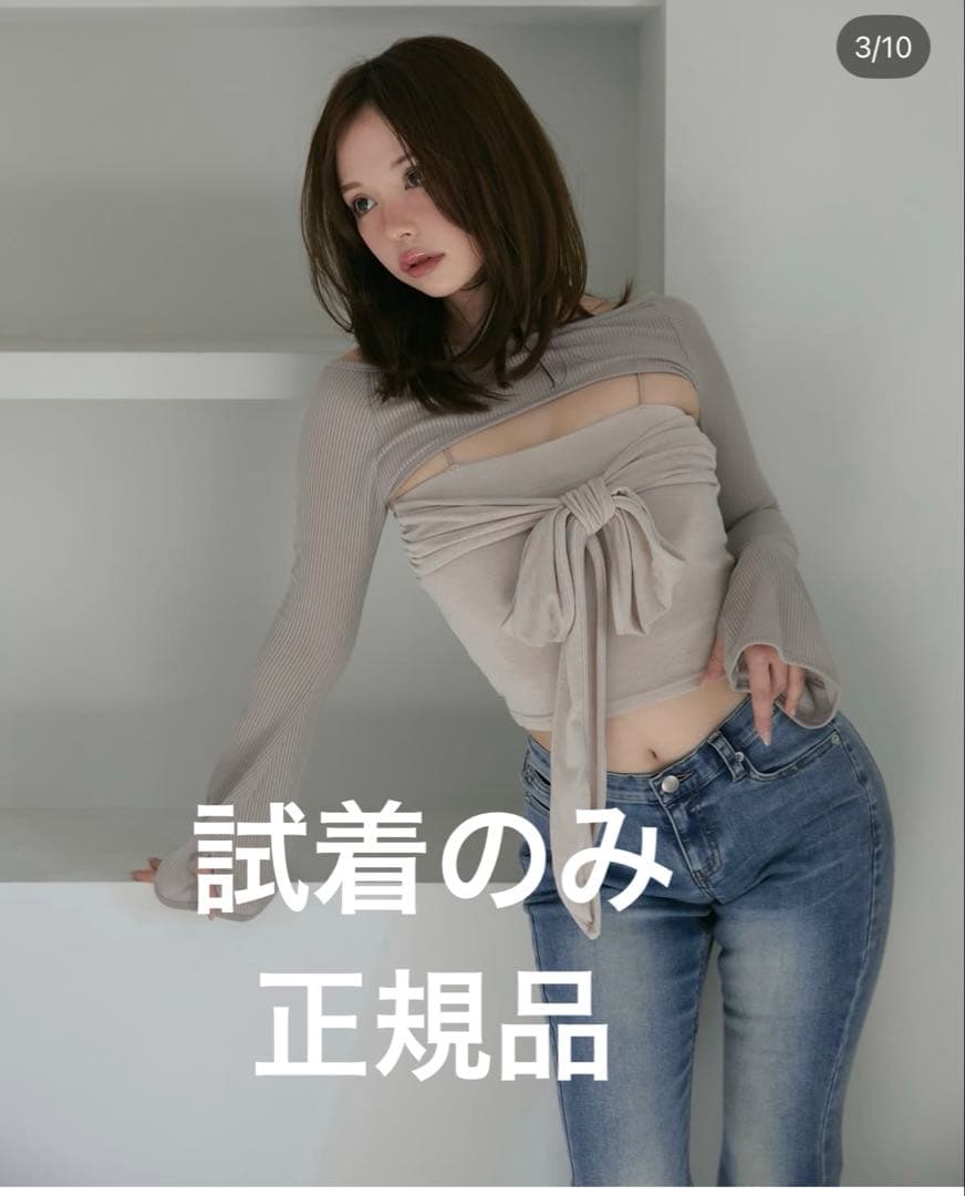 トップス ANDMARY Shayla ribbon tops