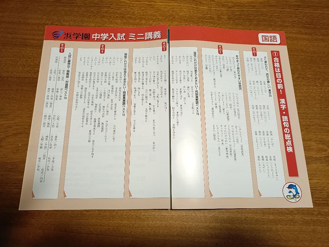 浜学園中学入試ミニ講義４教科（※公開テストの成績がすぐに上がります。全巻６冊）