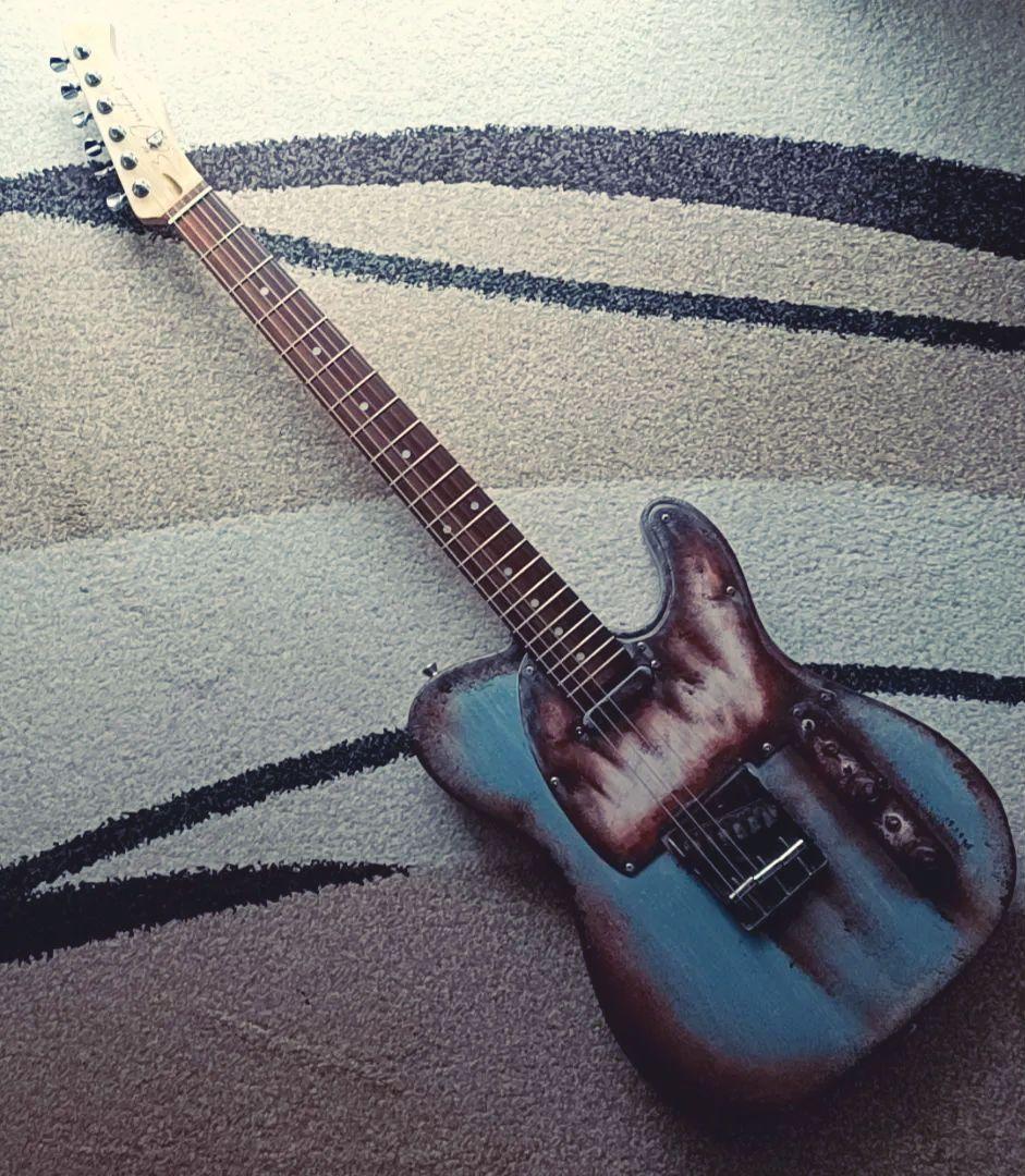 38Guitars テレキャスター TL Rust Blue レリック 錆加工