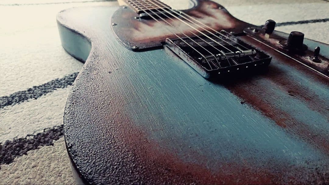 38Guitars テレキャスター TL Rust Blue レリック 錆加工